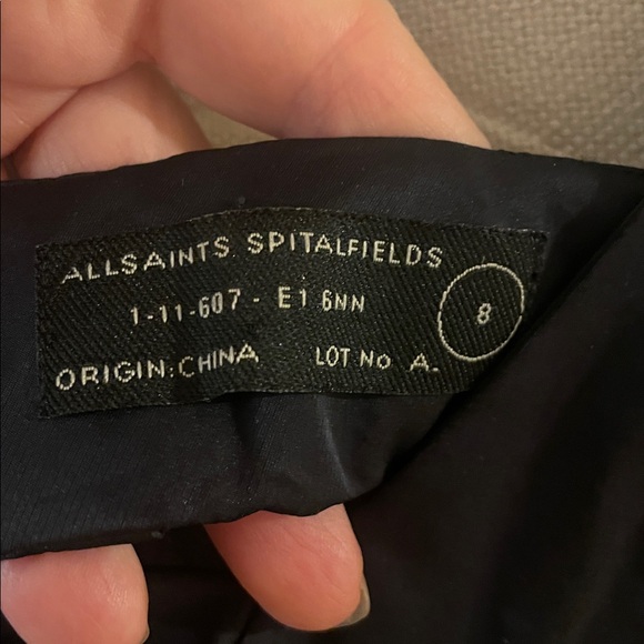 All Saints Temptress Dress Black Size 8 (IS size 2)Sleeveless Cocktail Party - Picture 8 of 9